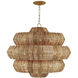 Antibes 9 Light 30 inch Khaki Chandelier Ceiling Light, Medium